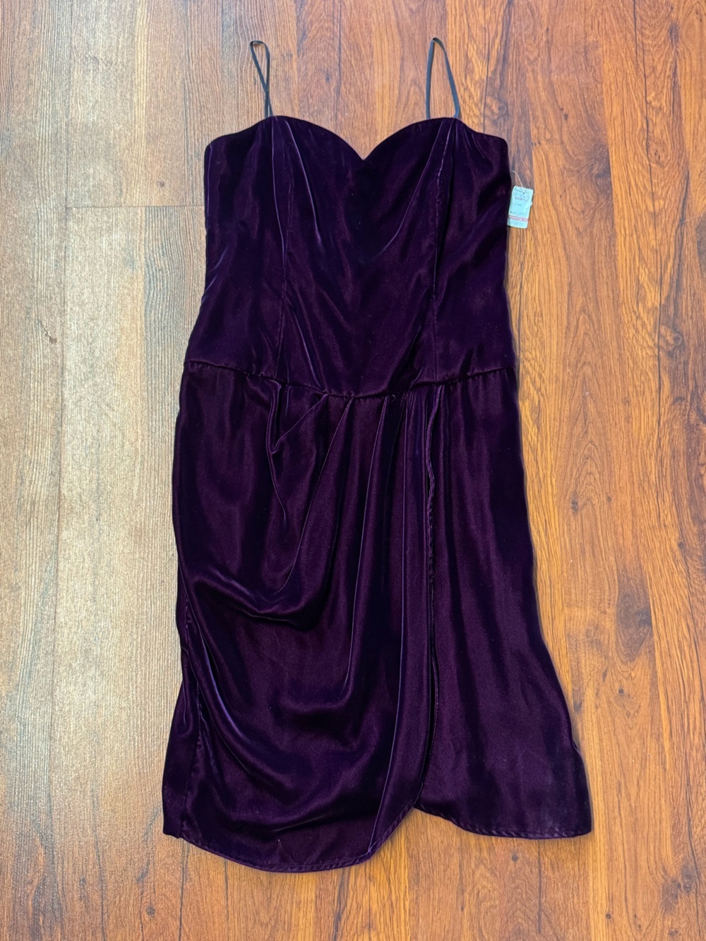 Willy Wonderful Vintage Velvet Strapless Dress Sample